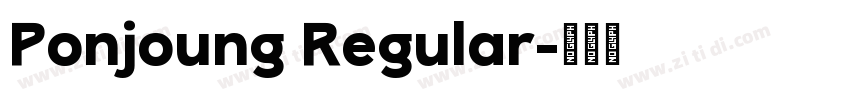 Ponjoung Regular字体转换